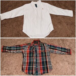 Two 100% cotton polo shirts 4T